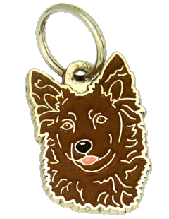МУДИ - КОРИЧНЕВЫЙ - pet ID tag, dog ID tags, pet tags, personalized pet tags MjavHov - engraved pet tags online